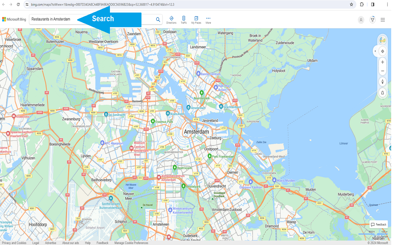 Bing Maps Scraper first step