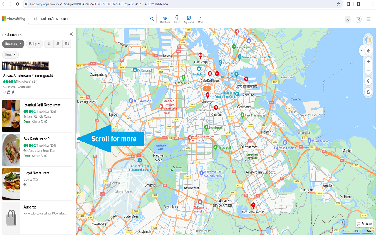 Bing Maps Scraper second step